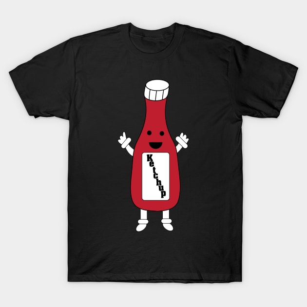 Ketchup Bottle Kawaii T-Shirt by Beautiful Cuteness